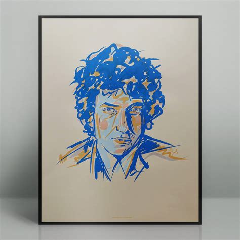 Bob Dylan Illustration Art Print | Rock on Paper