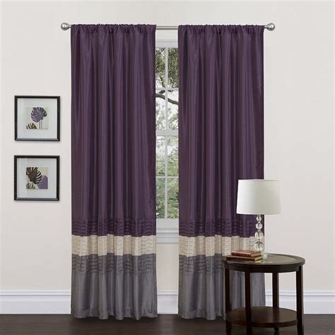 Lush Decor 2-pack Mia Window Curtains - 54" x 84" | Purple curtains, Panel curtains, Drapes curtains