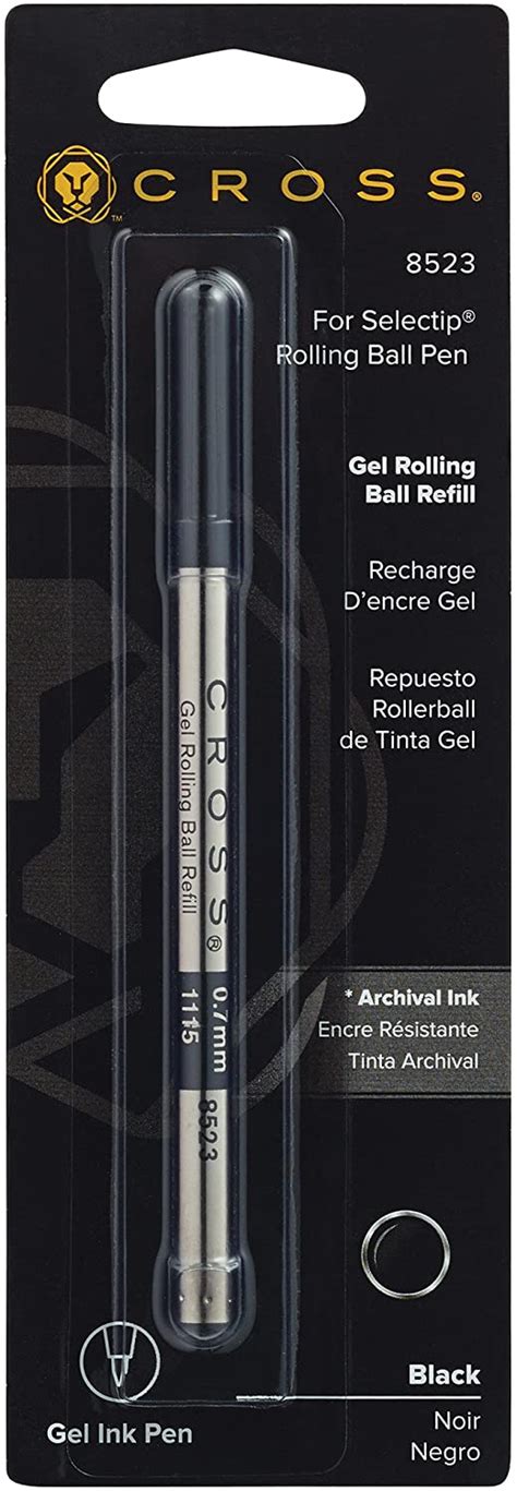 Cross Selectip Gel Rollingball Pen Refill, Black, 1 per Card (8523): Pen Refills: Amazon.com.au