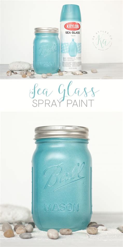 Krylon Aqua Sea Glass Spray Paint - Sprinkled and Painted at KA Styles ...