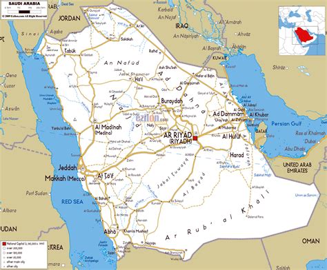 Large road map of Saudi Arabia with cities and airports | Saudi Arabia ...