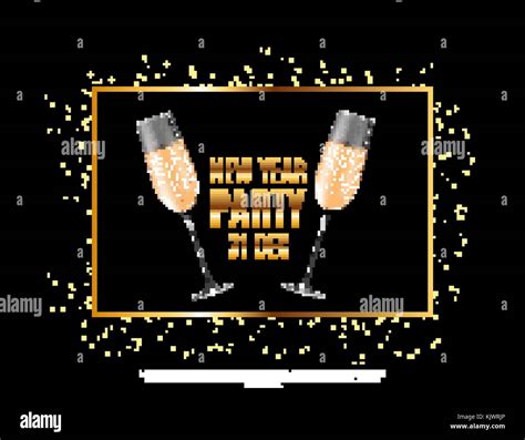 Happy New Year Party 31 December Poster Vector Illustration Stock ...