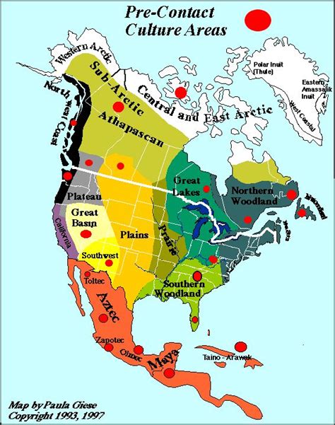 a map of the united states with different colored areas and their names in each country