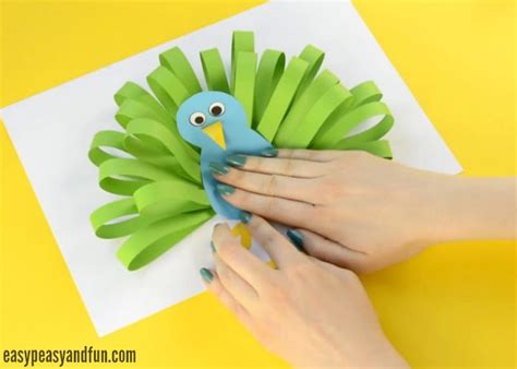 Paper Peacock Craft - Easy Peasy and Fun