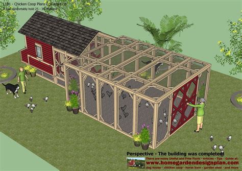 home garden plans: home garden plans: L101 - Chicken Coop Plans ...