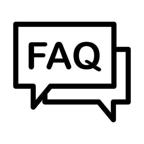 Faq icon vector for graphic design, logo, website, social media, mobile app, ui illustration ...