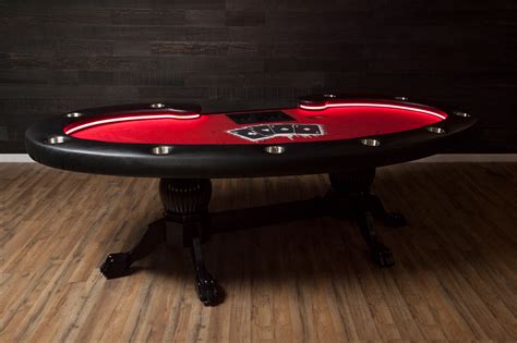 The Lumen HD LED Poker Table - Pool Tables R Us