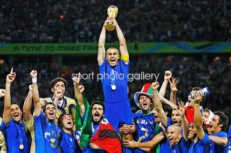 Fabio Cannavaro Italy captain lifts World Cup trophy Berlin 2006 Images ...