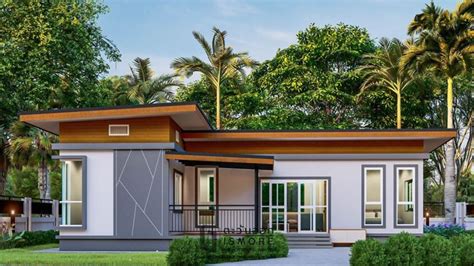 L-Shaped House Plan with Gorgeous Shed Roof - Pinoy House Designs