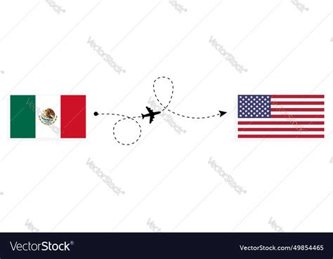 Flight and travel from australia to usa by Vector Image