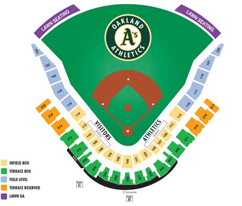 Hohokam Stadium Seating Chart for Oakland A's