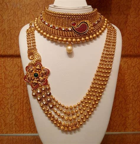 21 Traditional Gold Jewelry Set Designs For Marriage • South India Jewels