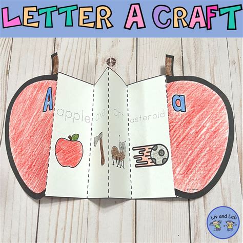 Letter A Alphabet Craft Apple Craft - Etsy