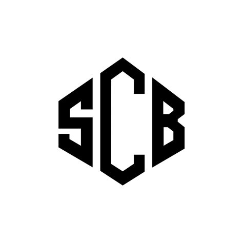 SCB letter logo design with polygon shape. SCB polygon and cube shape logo design. SCB hexagon ...