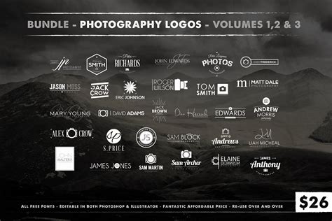 Photography Logo Design Templates