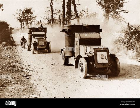 British Armoured Cars during WW1 Stock Photo - Alamy