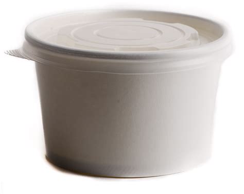 Worldwide Shipping Online promotion 8oz Biodegradable White Takeaway Paper Soup Container With ...