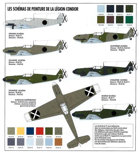 an old airplane is shown with different colors