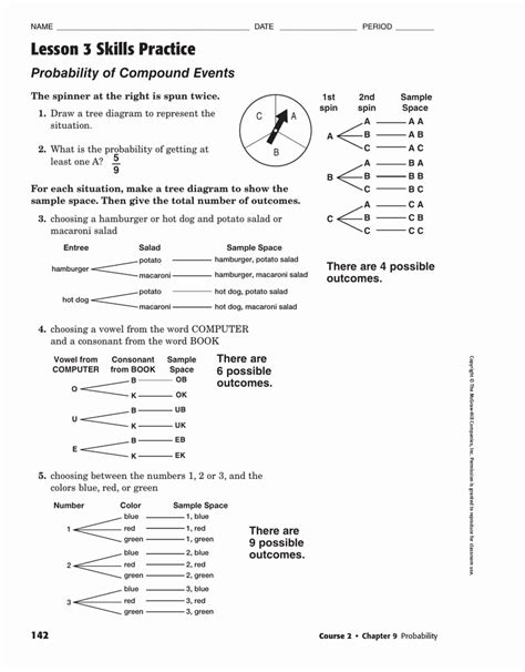 Practice 30 Instantly Compound events Worksheets – Simple Template Design