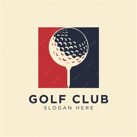 Premium Vector | Golf ball logo design vector