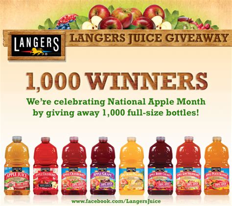 Langers Juice FREE JUICE (200 Each Day) - "Deal"icious Mom