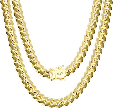 Miami Cuban Link Chain In 14K Yellow Gold, 24" Helzberg Diamonds | atelier-yuwa.ciao.jp