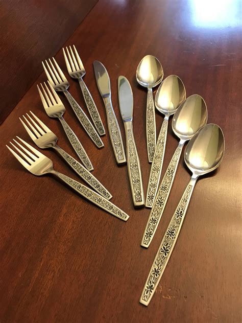 Vintage La Spana flatware, Stainless Steel Flatware, Rogers Cutlery Co ...