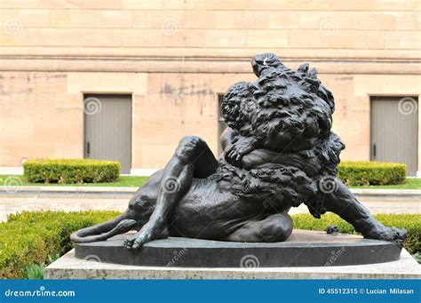 Hercules and Nemean Lion stock image. Image of antique - 45512315