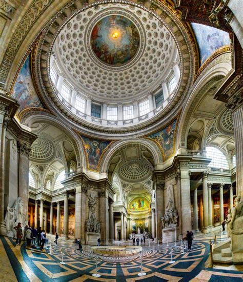 Ancient Architectural Masterpiece of Pantheon in Paris, France Stock Image - Image of franch ...