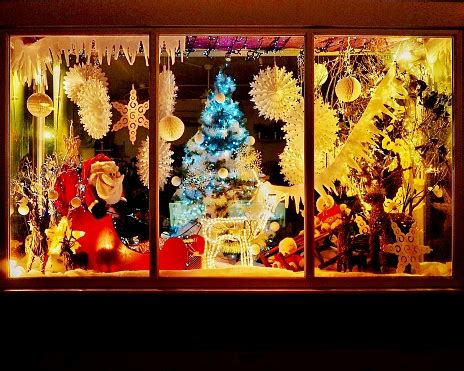 Christmas Shop Window Stock Photo - Download Image Now - iStock