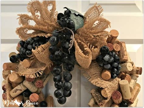 Wine Cork Wreath DIY Tutorial - Debbee's Buzz