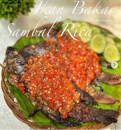 Resep Ikan Mujair Bakar Sambal Rica