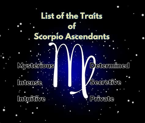 The List of Scorpio Ascendant Traits - Astrovaidya