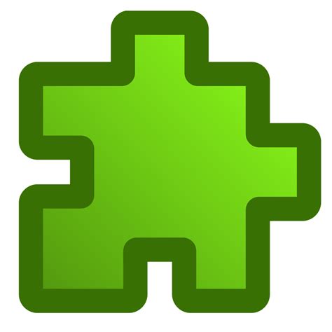 Puzzle | Free Stock Photo | Illustration of a green puzzle piece | # 15385