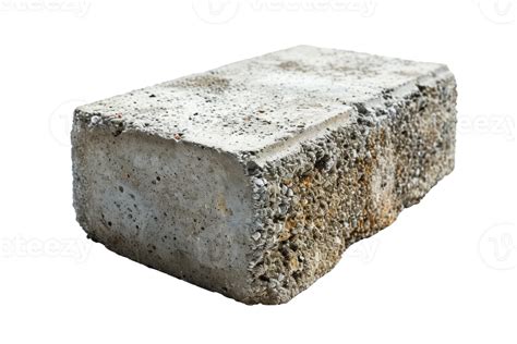 AI generated Single Concrete Block on Transparent Background 36333924 PNG