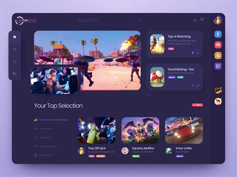 Game Dashboard by uixNinja on Dribbble