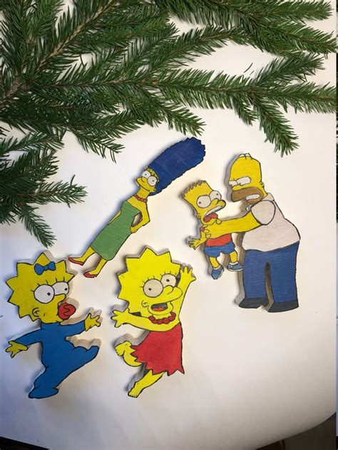 The Simpsons Christmas tree toy | Etsy in 2021 | Homer and marge ...