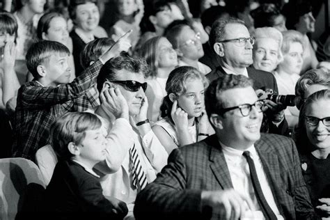 Leonard Bernstein and his daughter at a Beatles concert, 1965 : r ...