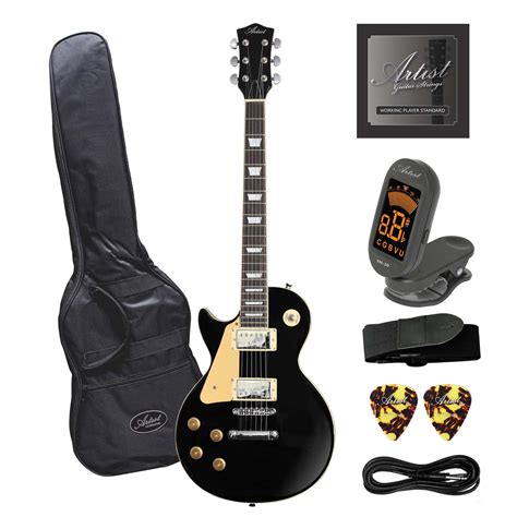 Artist LP60BKL Left Handed Electric Guitar + Accessories - Black