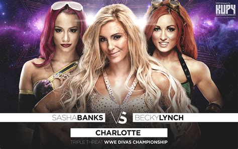 Wrestlemania 32 - Charlotte vs Sasha Banks vs Becky Lynch - WWE Wallpaper (39416279) - Fanpop