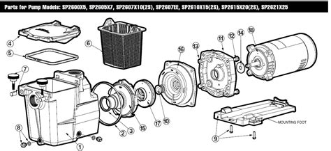 Hayward Super Pump® SP2600X Pump Series (Max-Rated) Parts