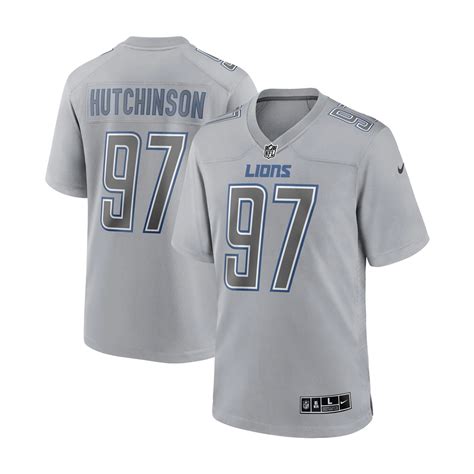 Detroit Lions Hutchinson #97 Alt Game Jersey - Vintage Detroit Collection