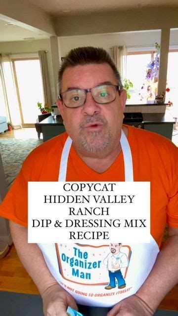 Daniel Cunningham on Instagram: "Copycat Hidden Valley Ranch Dressing Mix Recipe #diy #tips # ...