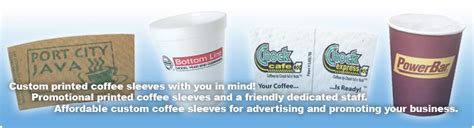 Custom Printed Promotional Coffee Sleeves