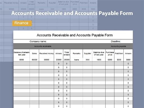 Accounts Payable Excel Template