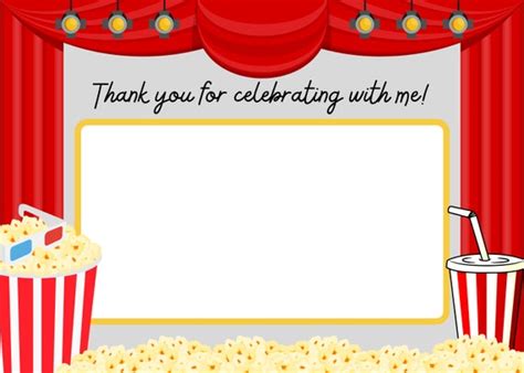 Movies Thank You Note Digital Download | Etsy