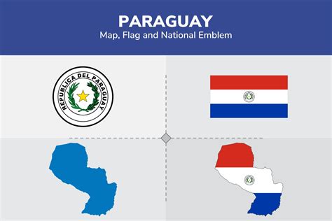 Paraguay Map,Flag & National Emblem Graphic by shahsoft · Creative Fabrica