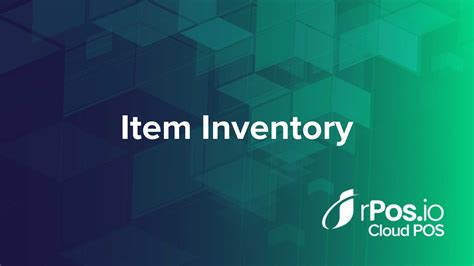 Item Inventory Report - YouTube