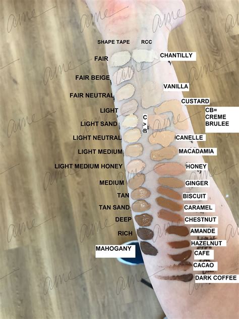 Tarte Shape Tape swatches on fair skin Shape Tape Concealer Swatches ...