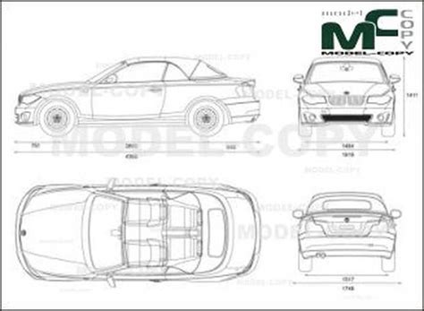 BMW 1-Series Convertible F20 ’2012 - drawing - Model COPY | Bmw 1 ...